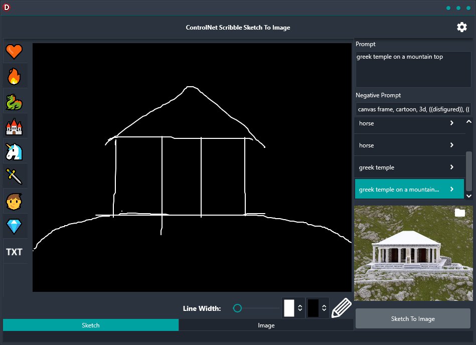 FMXExpress's tweet photo. https://t.co/rLyRzrvdjC Open-source ControlNet Scribble Sketch To Image desktop client for #Windows built in #Delphi using #StableDiffusion https://t.co/fQdLNyT08X