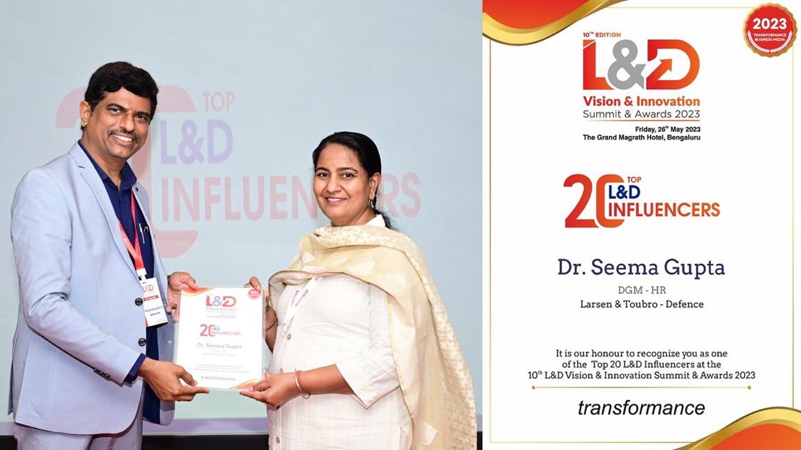 Cma143Gupta's tweet photo. #Top20L&DInfluencers
#Gratitude #Transformance for this recognition and for the opportunity to be a part of this amazing community of #L&D professionals.
#Honour
#Previledge
#Achievement
@sugahyder
@HarbirSinghSuri
@kalpanavsharma
@naliniakrishnan
@vinitgoenka https://t.co/aq1T1ROv1M