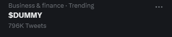d25treacy's tweet photo. Let's go $Dummy, gotta Pump these numbers up, there ROOKIE numbers @srpeters What do you think? we can do more...
Like, RT &amp; Repeat #GodHatesNFTees #DVDATheCult https://t.co/nBAtvfqBjL