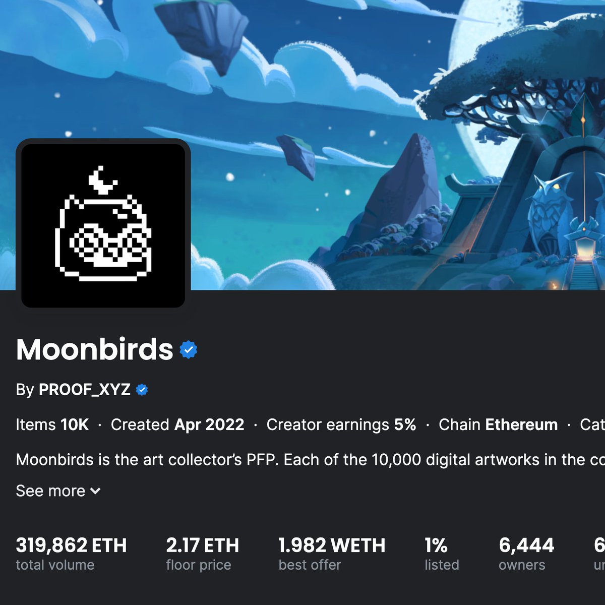 I tweeted the below 10 months ago.

You still have an opportunity to salvage the dead money sitting in moonbirds...