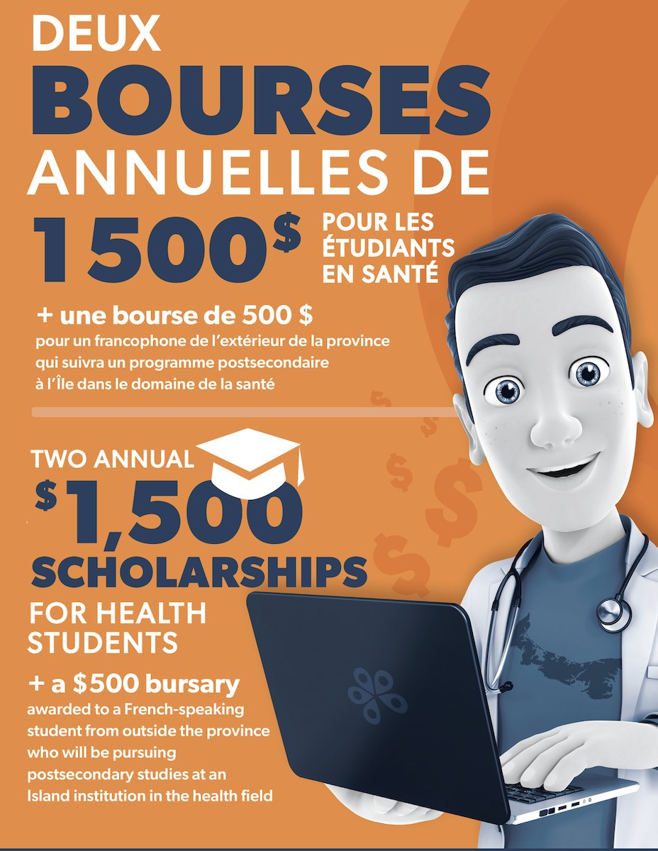 RSFIPE's tweet photo. DEADLINE - THIS WEDNESDAY AT MIDNIGHT!

Bursaries to Francophone or Francophile students in the health field!

2 bursaries of $1500
1 bursary of $500

Information and registration : https://t.co/u5LINvtHQB https://t.co/rSggsCo1gL