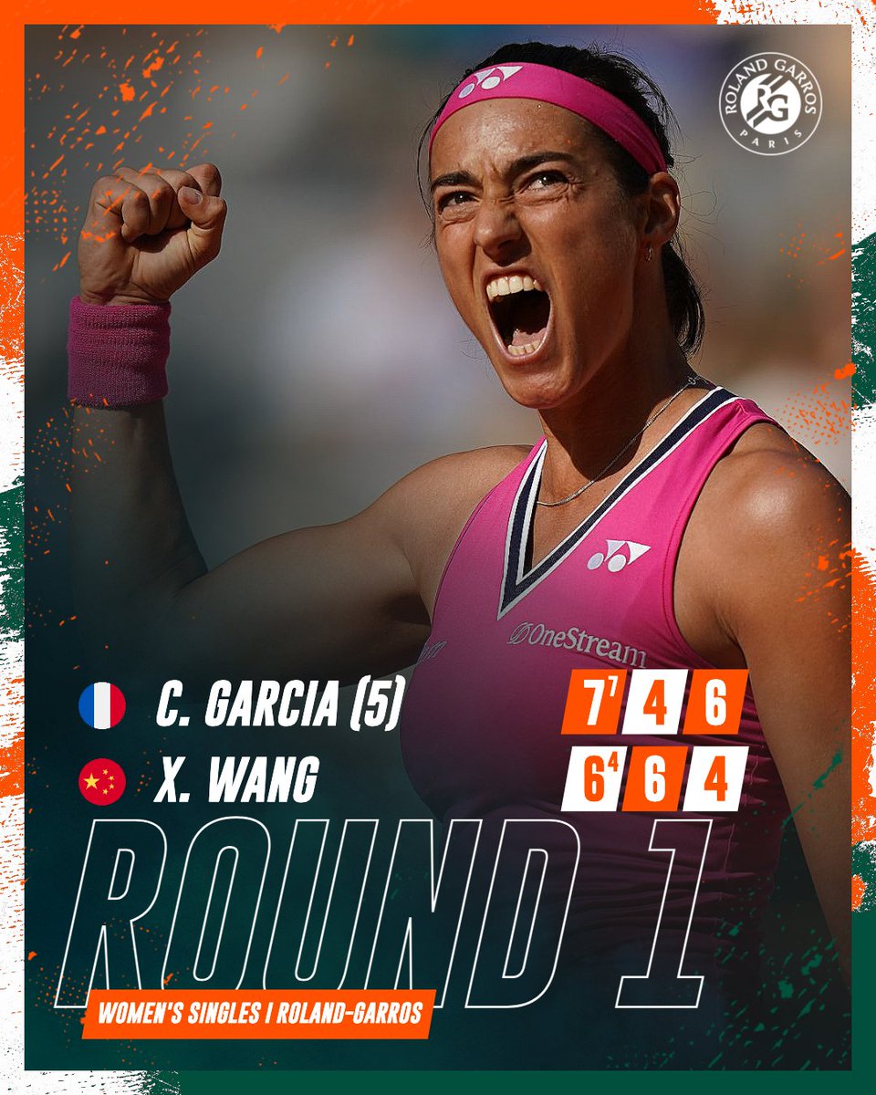 rolandgarros's tweet photo. ALLEEEEZ 💪🇫🇷

@CaroGarcia #RolandGarros https://t.co/BgxzBvd2Ek