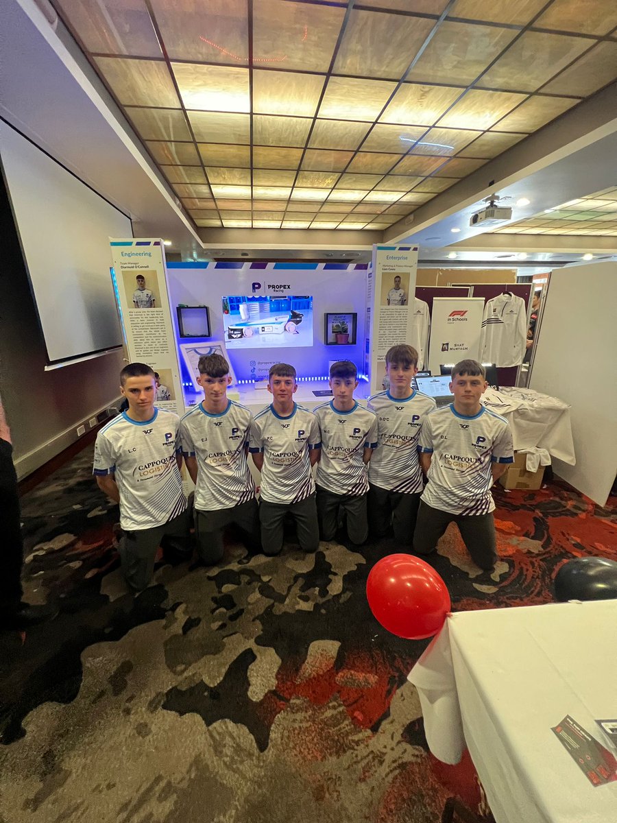 colmanscollege's tweet photo. Well done to our two Formula 1 teams who competed in the F1 in Schools competition today in the Clayton hotel Galway. Propex racing finished 2nd overall and are heading to the worlds next year. 🏎️👏 https://t.co/gyJJVv3JnS