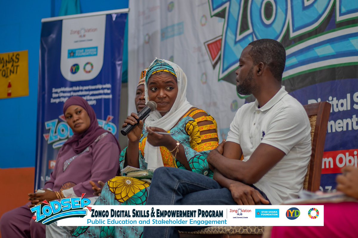 ZongoVationHub's tweet photo. 𝐙𝐨𝐧𝐠𝐨 𝐃𝐢𝐠𝐢𝐭𝐚𝐥 𝐒𝐤𝐢𝐥𝐥𝐬 𝐚𝐧𝐝 𝐄𝐦𝐩𝐨𝐰𝐞𝐫𝐦𝐞𝐧𝐭 𝐏𝐫𝐨𝐠𝐫𝐚𝐦(𝐙𝐨𝐃𝐒𝐄𝐏)-𝐒𝐭𝐚𝐤𝐞𝐡𝐨𝐥𝐝𝐞𝐫 𝐄𝐧𝐠𝐚𝐠𝐞𝐦𝐞𝐧𝐭 𝐢𝐧 𝐆𝐫𝐞𝐚𝐭𝐞𝐫 𝐀𝐜𝐜𝐫𝐚 𝐑𝐞𝐠𝐢𝐨𝐧 

Our Panelists- @ProudZongoboy| @KhadijatuI | @TheTeller18 | Hajia Kausar https://t.co/GadnOsahvZ