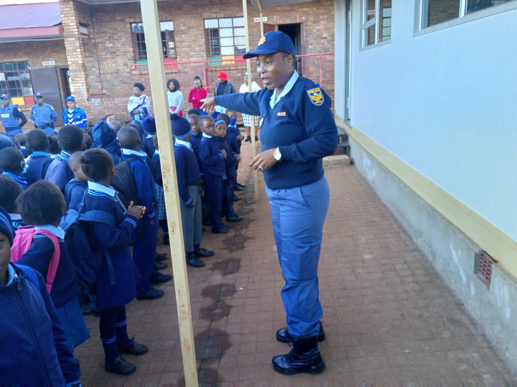 #sapsLIM <a href=/nfts/sappy-seals>#SAPS</a> Maake conducted a #CrimeAwareness campaign as part of #ChildProtection2023....