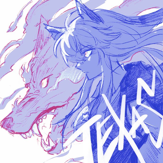 「upper body wolf」 illustration images(Latest)