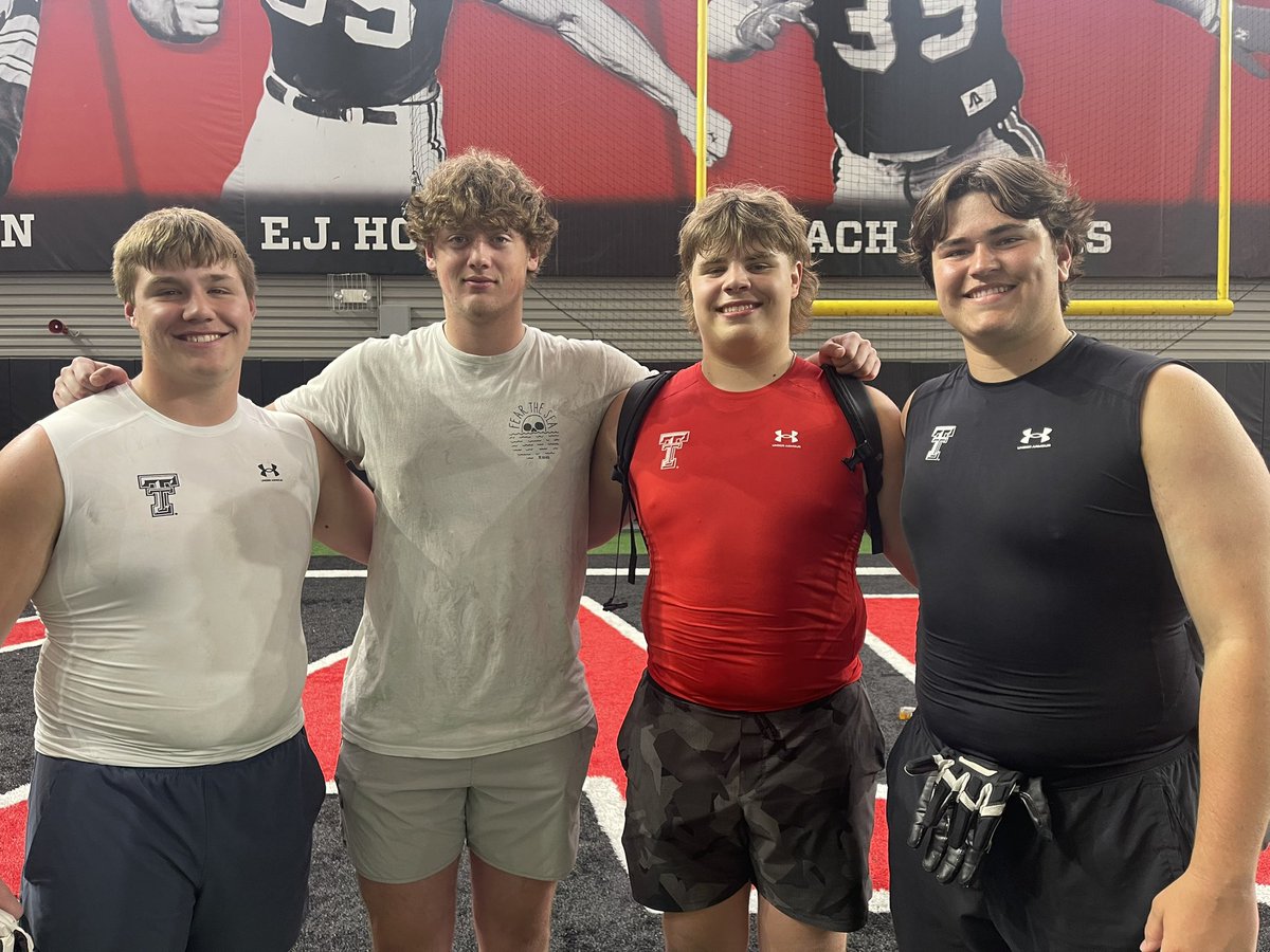 stover2026's tweet image. Had a great time at the Texas Tech camp this weekend. Thanks to @CoachHamby and @CoachBunningTTU for the amazing coaching and support. Good to see the guys there as well. #STEAMROLLERS
