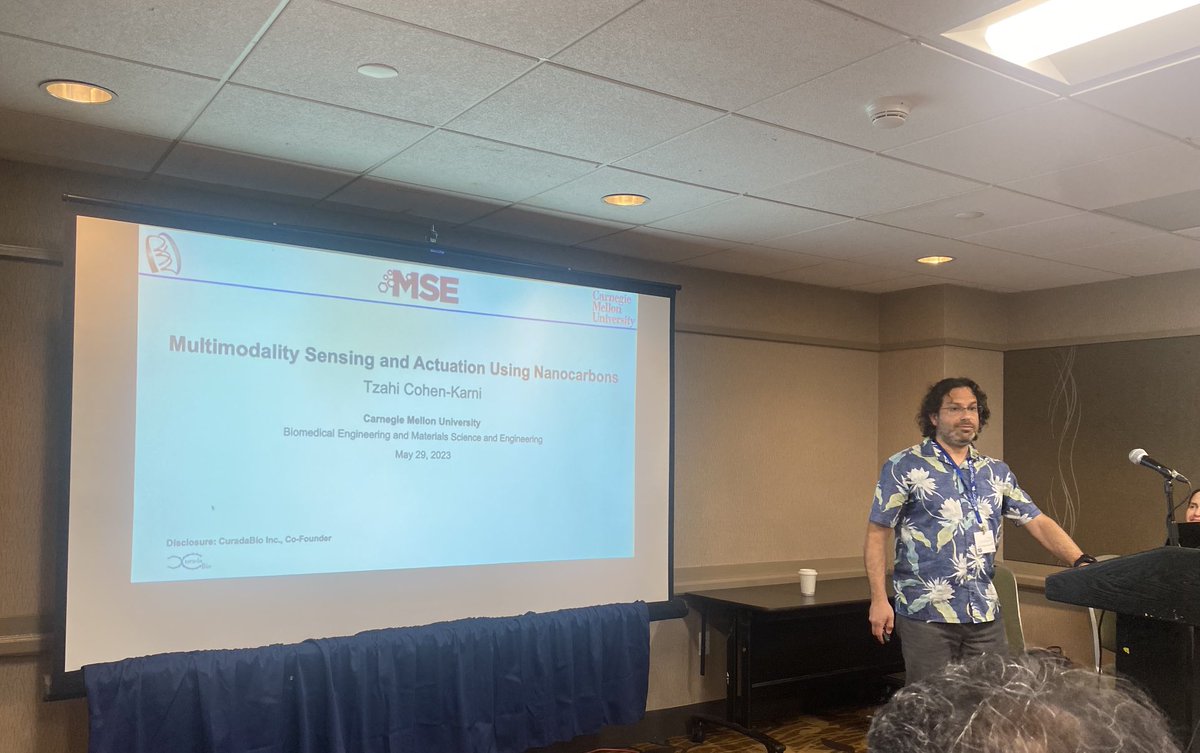 nanocarbons's tweet image. ⁦@CohenKarniLab⁩ presents bioelectronics with Nanocarbons at #ecs2023 ⁦@ECSorg⁩!