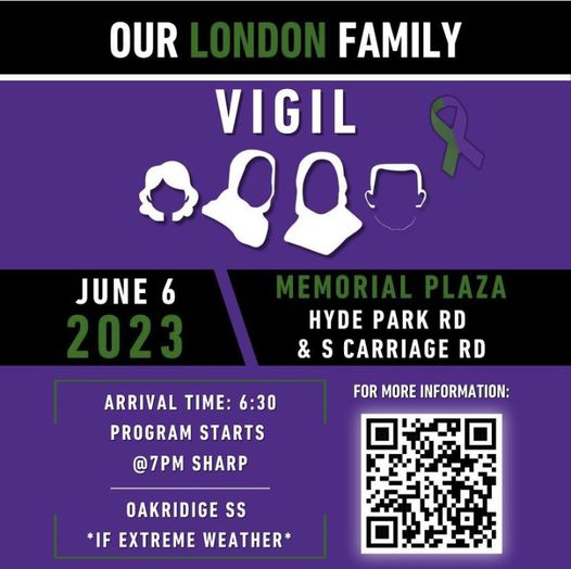 Tomorrow will mark the beginning of 10 days of remembrance filled with events to mark the second anniversary of the attack that killed four members of #OurLondonFamily. Events will include a vigil on June 6. For a full list of events, visit: london.ca/our-london-fam…