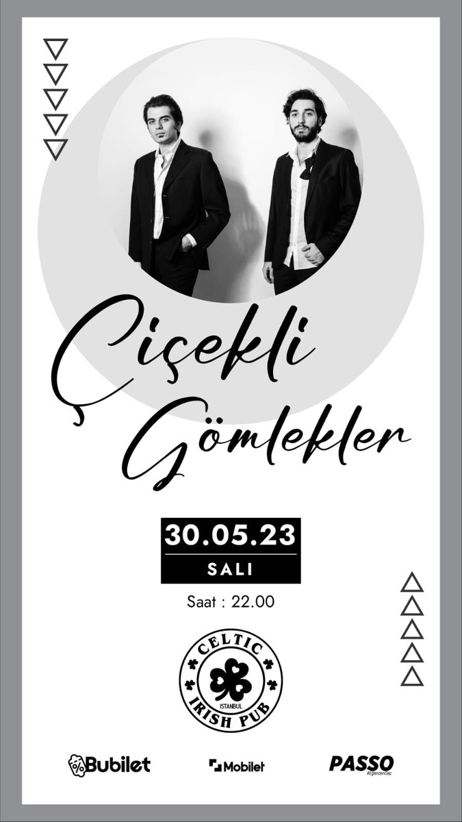 Yarın saat 22:00 ‘ da Celtic ırısh pubdayız! #konser #celtic #istanbul #taksim #çiçekligömlekler