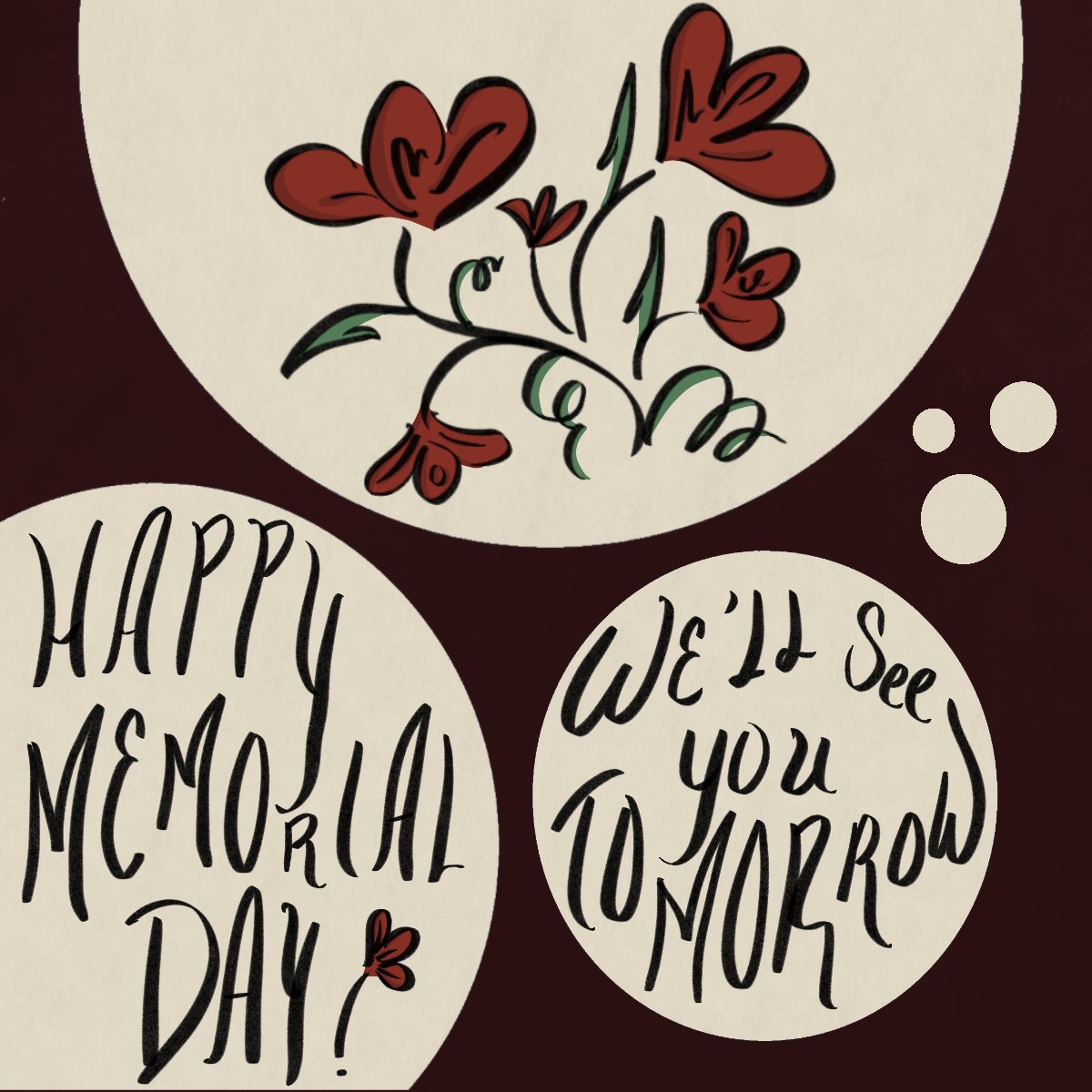 Our hearts go out to all the men and women who have served this country with their lives, abroad and at home,  today.

Thank you for your work, words, and faith in making our tomorrow better than today. 

We’ll be closed today but back to regular hours tomorrow. See you then❤️