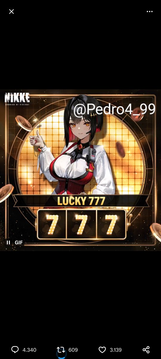 Pedro4_99's tweet photo. @NIKKE_en #NIKKELuckyBunny 
#Contest 
Good luck everyone I got it at the first try xD https://t.co/Zz57Zaw1MS