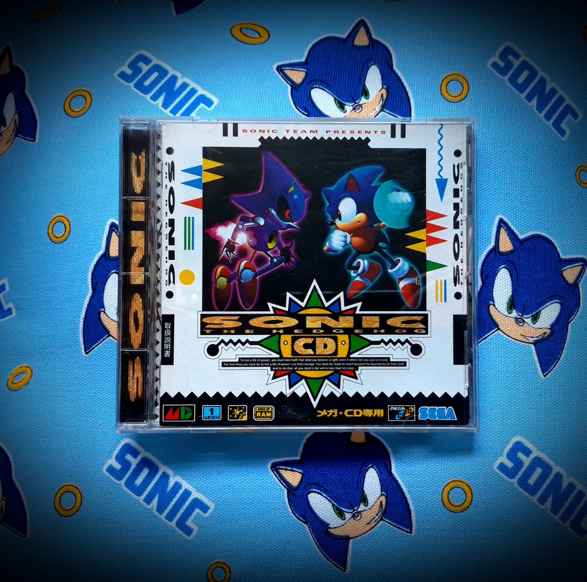 TwinzDynamic's tweet photo. Speeding through time this #megacdmonday, featuring the blue blur in SonicCD
A killer app for #SEGA's #CD with great music and beautiful visuals, making it one of the best #Sonic games ever made! 🌀💨
What do you think?
#MegaDriveMonday #GamersUnite #RETROGAMING #gaming #Retro https://t.co/Z01DRSaaah