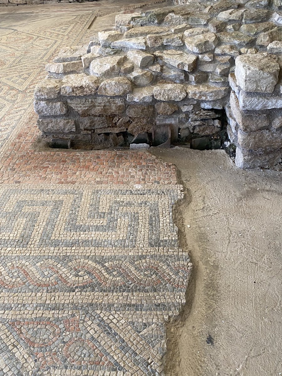 #MosaicMonday beautiful mosaic from @villa_north #romans #romanbritain @romanhistory1 @romanarchaeouk @romanmosaics @Mosaic_Jim