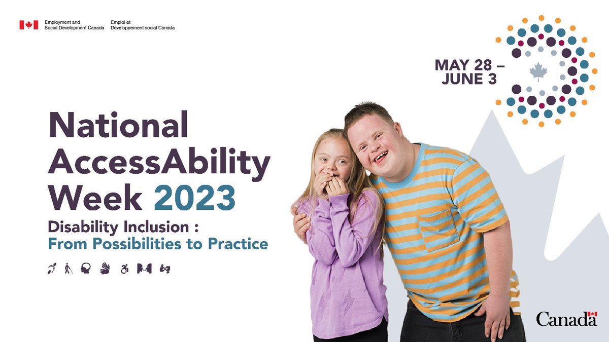 DM_PSPC's tweet photo. It’s #NAAW2023 and we’re celebrating the contributions made by Canadians with disabilities! Let’s renew our commitment to remove barriers and ensure the full participation of all #GCEmployees in an #AccessibleGC. #AccessibleCanada #NothingWithoutUs https://t.co/2y98gV2d4m