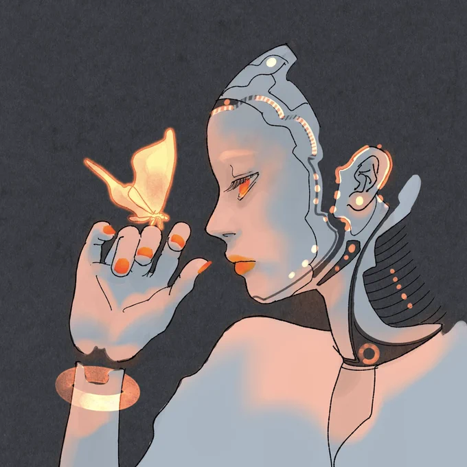 ひさしぶりに描きました。  #イラスト