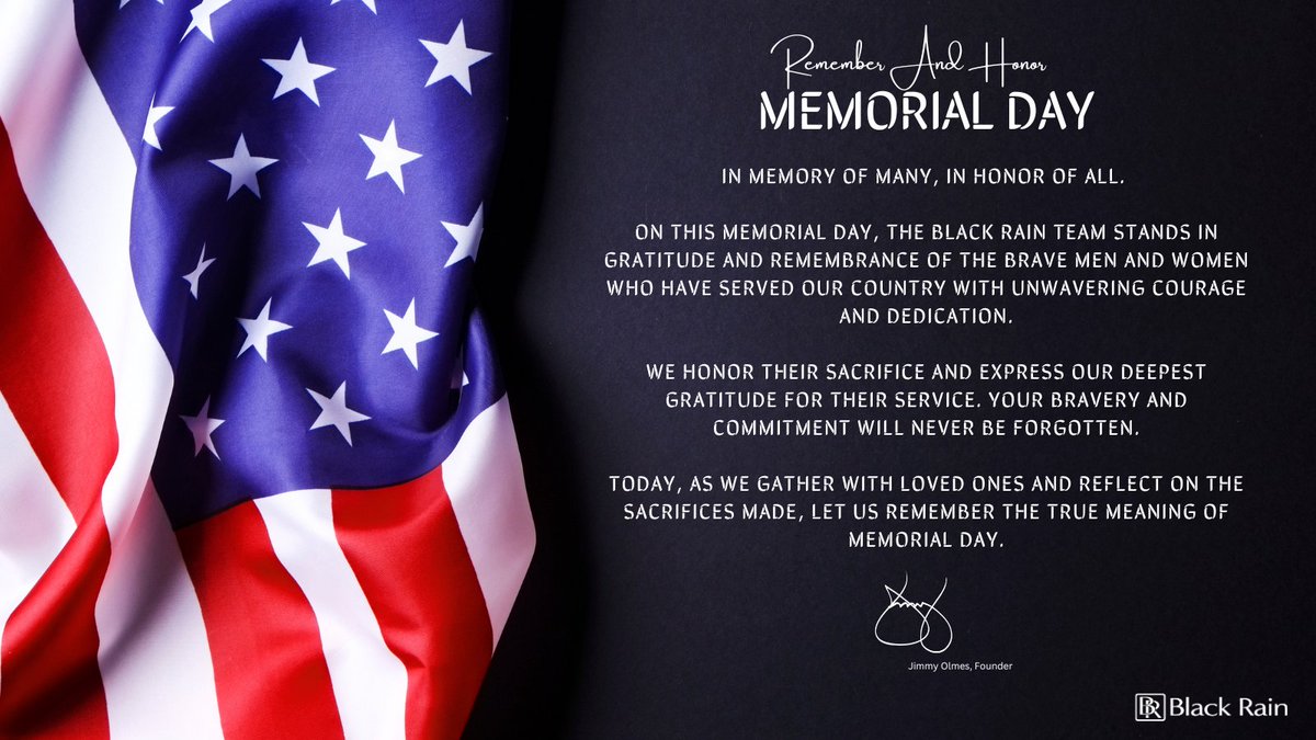 BlackrainPepper's tweet photo. Wishing you all a meaningful and reflective Memorial Day.  #MemorialDay #HonorAndRemember #NeverForget #GratefulNation https://t.co/AD5XsLrViz