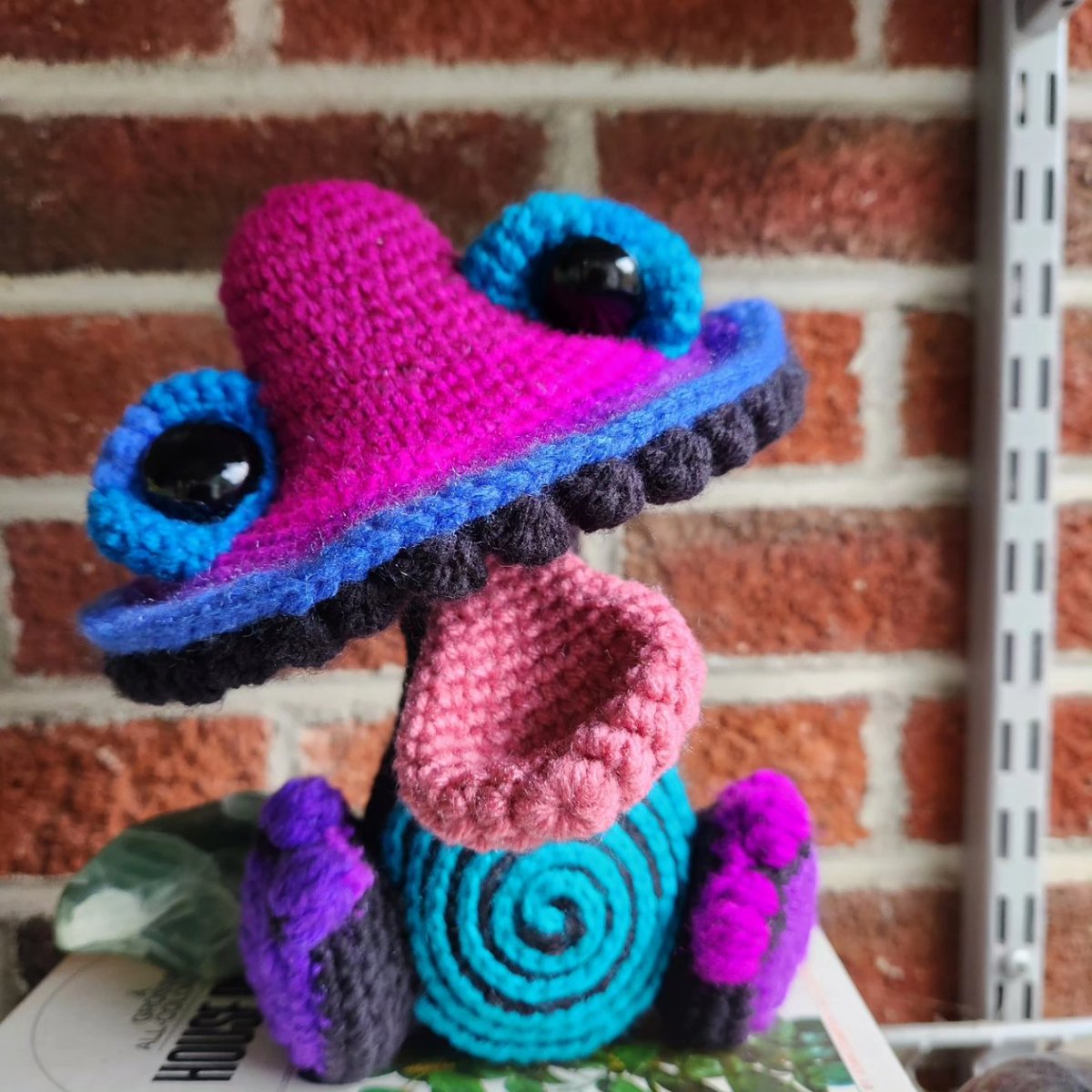 Help!! I need help naming this little dude and I am the WORST at naming things The original pattern name is Gus the Fun-guy so something along those lines ______ the fun guy Doesn't have to be a male name This guy will be available Thursday!! etsy.com/shop/Crochetin…