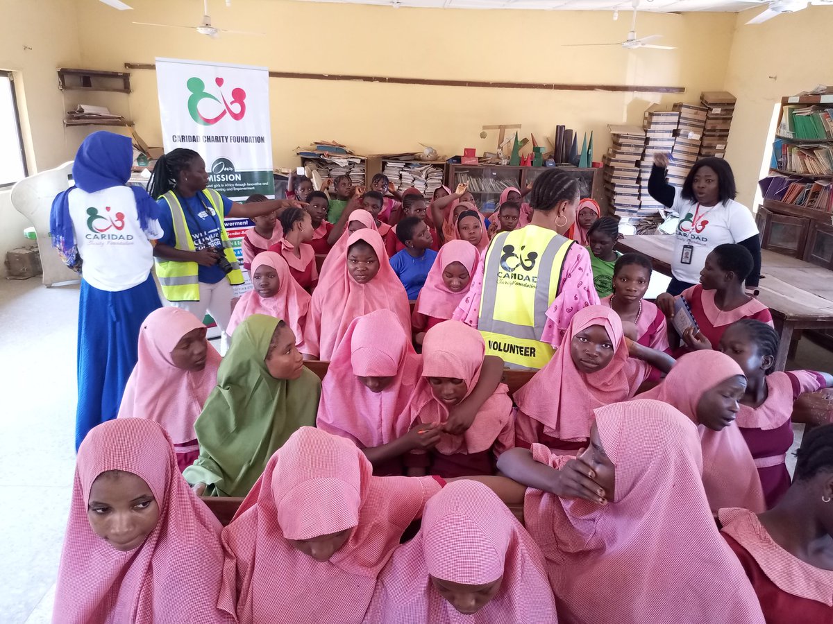 caridad_charity's tweet photo. Few male students of LEA Model Science School Garki FCT- Abuja were engaged in Menstrual Sensitization and it all went well.

Thanks to our volunteers @Joshua @Khadijat and @Ajoke @Blessings

Let's stop the stigma.

#MHDay2023
#endperiodpoverty 
#giveapad
#EndPeriodStigmatization https://t.co/dCMp2mDsF6