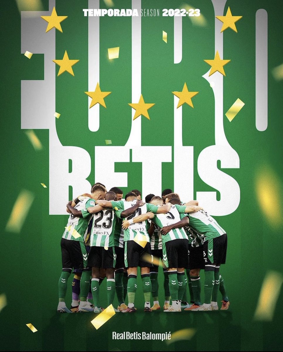 Un año más en Europa mi <a href="/RealBetis/">Real Betis Balompié 🌴💚</a> ! ... vamoooss !!
~ #EuroBetis