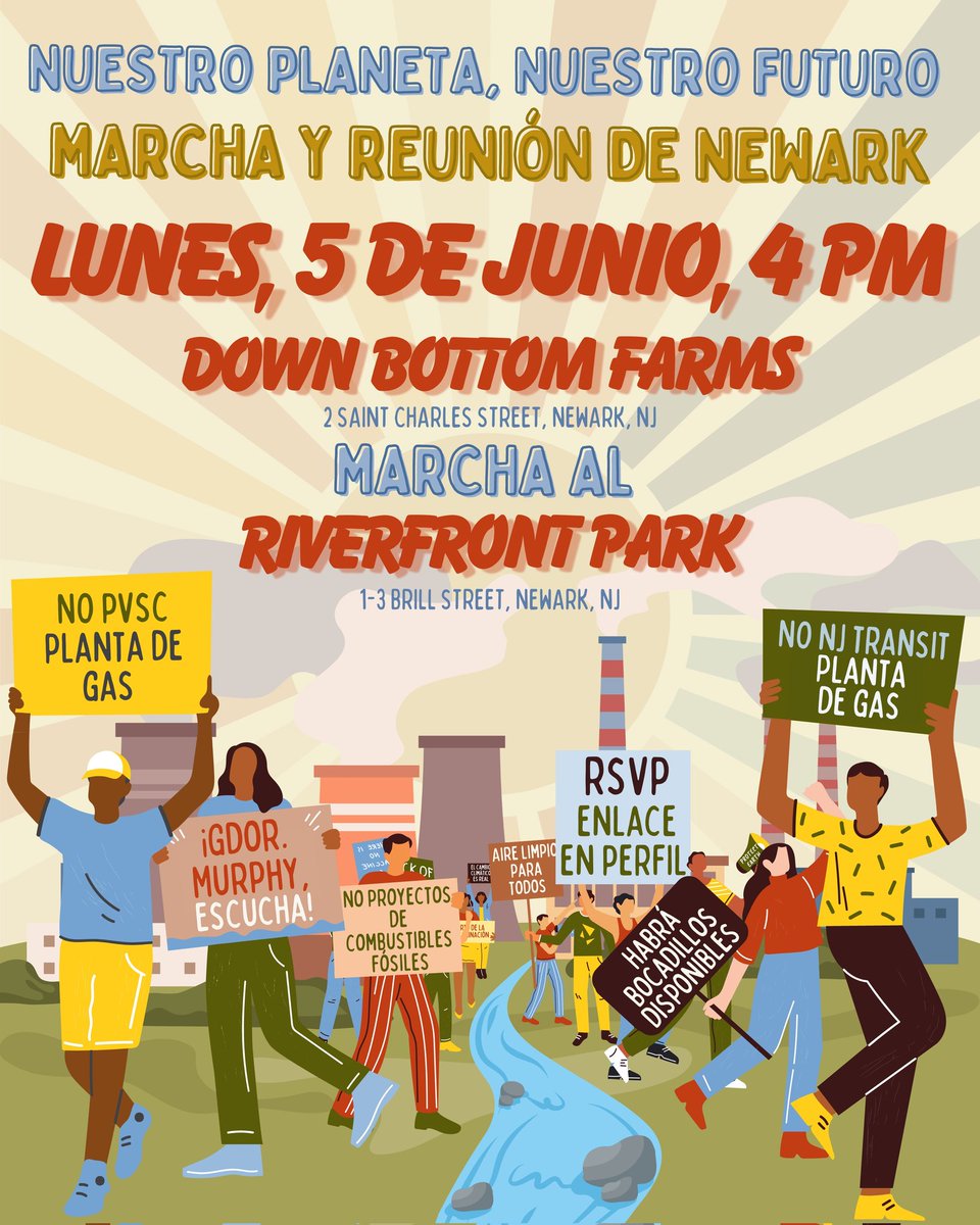 Our Revolution New Jersey (@ornj_official) on Twitter photo Monday, June 5, 4pm. We'll be with <a href="/FWWNewJersey/">Food & Water Watch NJ</a> marching and rallying in Newark. We hope you'll join us! mobilize.us/fww/event/5629… Monday, June 5, 4pm. We'll be with <a href="/FWWNewJersey/">Food & Water Watch NJ</a> marching and rallying in Newark. We hope you'll join us! mobilize.us/fww/event/5629…