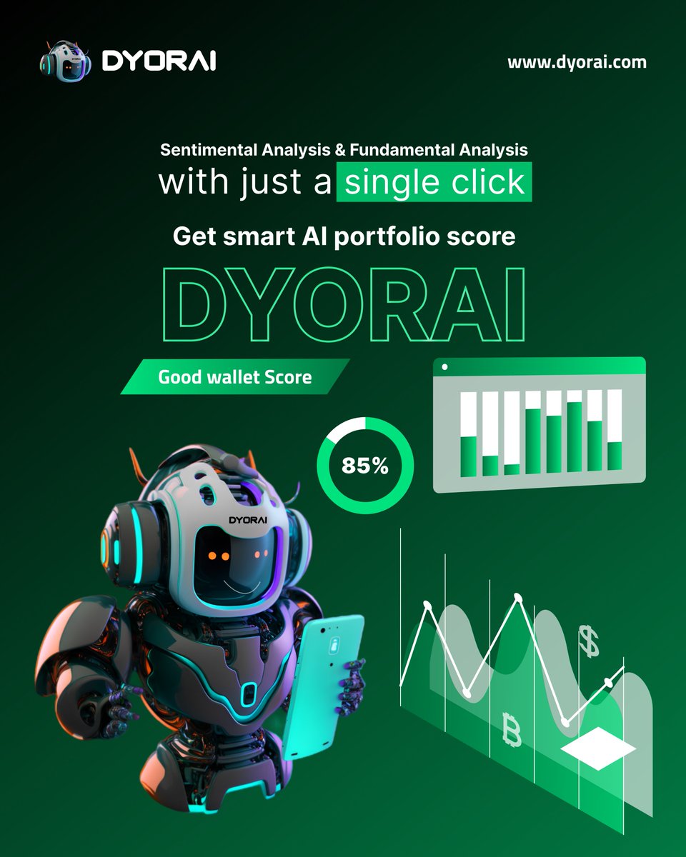 dyoraiofficial's tweet photo. Don't let emotions dictate your Crypto #investments 

#DYORAI is an #AI based research tool🤖 that provides you with data-driven insights for making smart decisions.

Begin your smartest way of investment!👇
🌐:https://t.co/w0JNzlijf8

#cryptocurrency #CryptoNews #CryptoUpdate https://t.co/060fyD7gyX