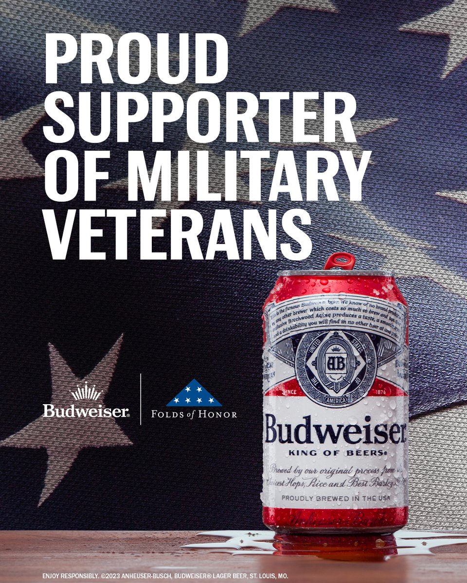 Today, we raise a Bud to honor those who gave their lives for our freedom.🇺🇸