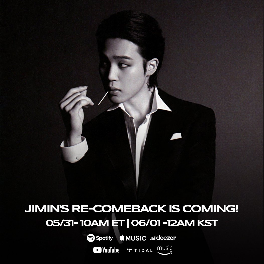 Are you ready? 👀

JIMIN RE-COMEBACK
JIMIN IS COMING