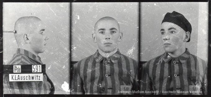 29 May 1922 | A Pole, Stanisław Szklarczyk, was born in Młoszowa.

He was deported to #Auschwitz on 14 June 1940 from Tarnów in the first transport of Poles to the camp.
No. 591
He perished while trying to escape from KL Neuengamme.