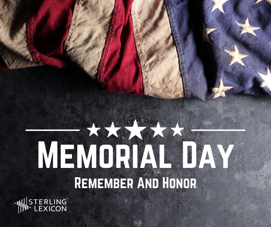 Today we celebrate, honor and remember those who made sacrifices to secure and maintain our freedom. Happy Memorial Day.