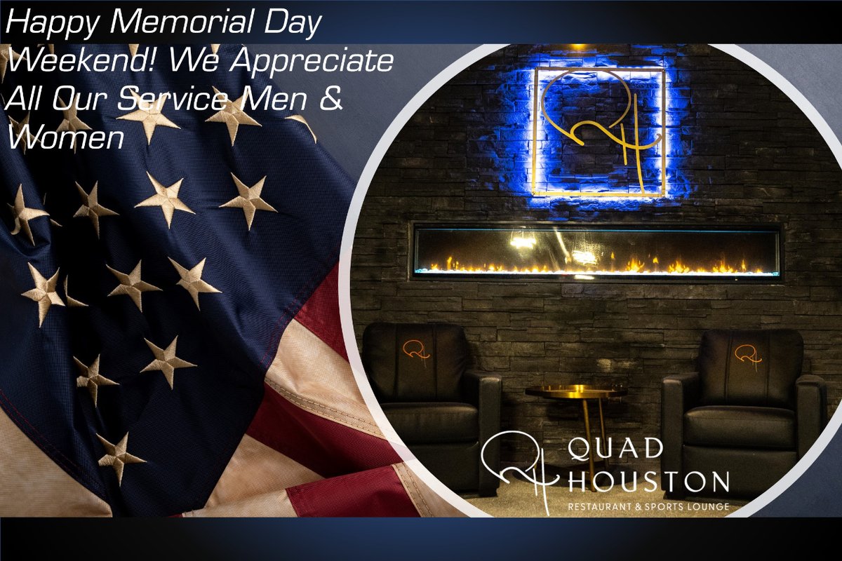 We Celebrate The Many Men And Women That Have Served Our Country… Happy Memorial Day!

#thirdwardtx #quadhtx #thedencigars #almeda #houstonbars #houstonlounge #houstonsportsbar #houstonnightlife #goodvibes #houstonfoodies #htx
