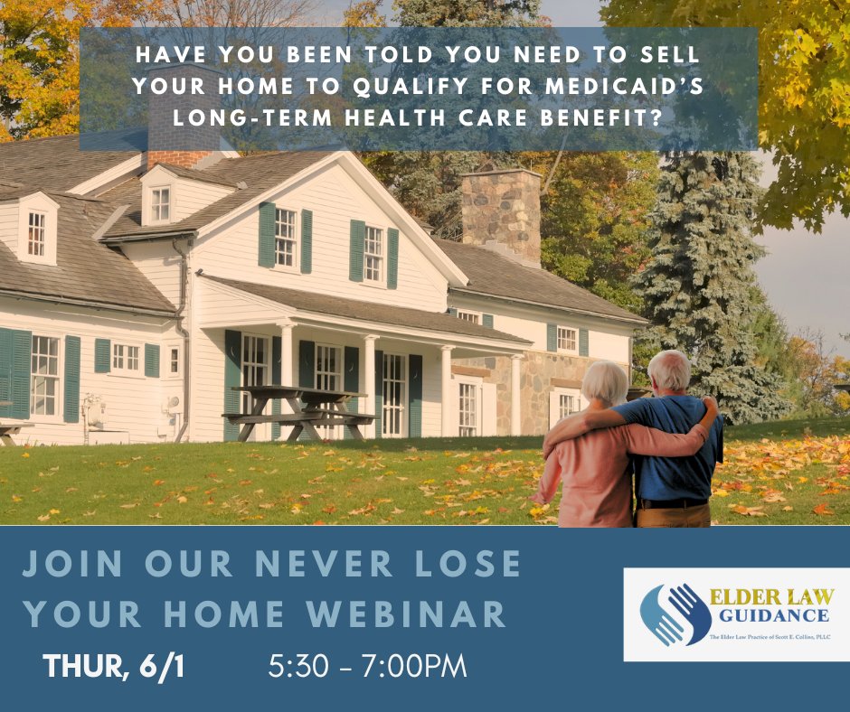 Never lose your home to medicaid. Join our FREE webinar and find out how. Thurs, June 1st at 5:30 via zoom. To register, visit elderlawguidance.com/webinar/ #richmondlawyer #kylawyer #elderlawyerrichmond #elderlawyerky #elderlawyermadison #elderlawguidance#elderlaw#medicaidplanningky