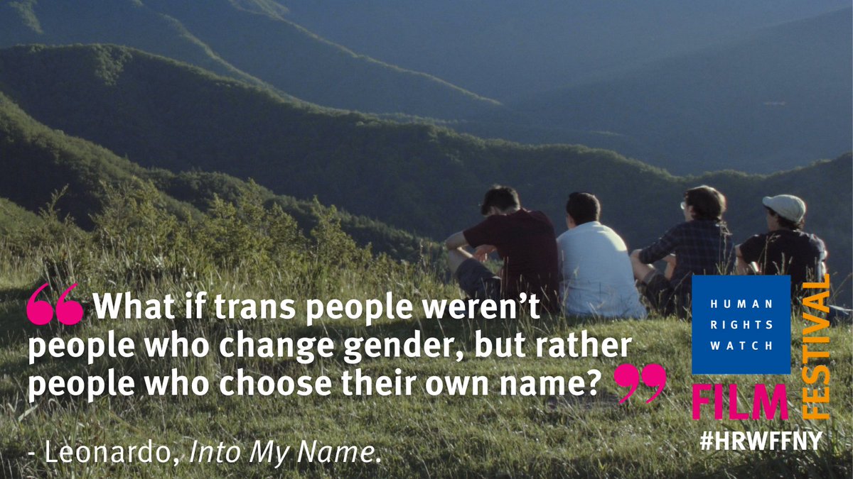 CLAGS (@clagsny) on Twitter photo Exec produced by <a href="/theelliotpage/">Elliot Page</a> INTO MY NAME follows Nic, Leo, Andrea + Raff, 4 trans masculine friends from Italy confronting society/legal obstacles while determining their own gender identities
Join #HRWFFNY on 6/3 for the NY premiere + live Q&A bit.ly/43AL2FM Exec produced by <a href="/theelliotpage/">Elliot Page</a> INTO MY NAME follows Nic, Leo, Andrea + Raff, 4 trans masculine friends from Italy confronting society/legal obstacles while determining their own gender identities
Join #HRWFFNY on 6/3 for the NY premiere + live Q&A bit.ly/43AL2FM