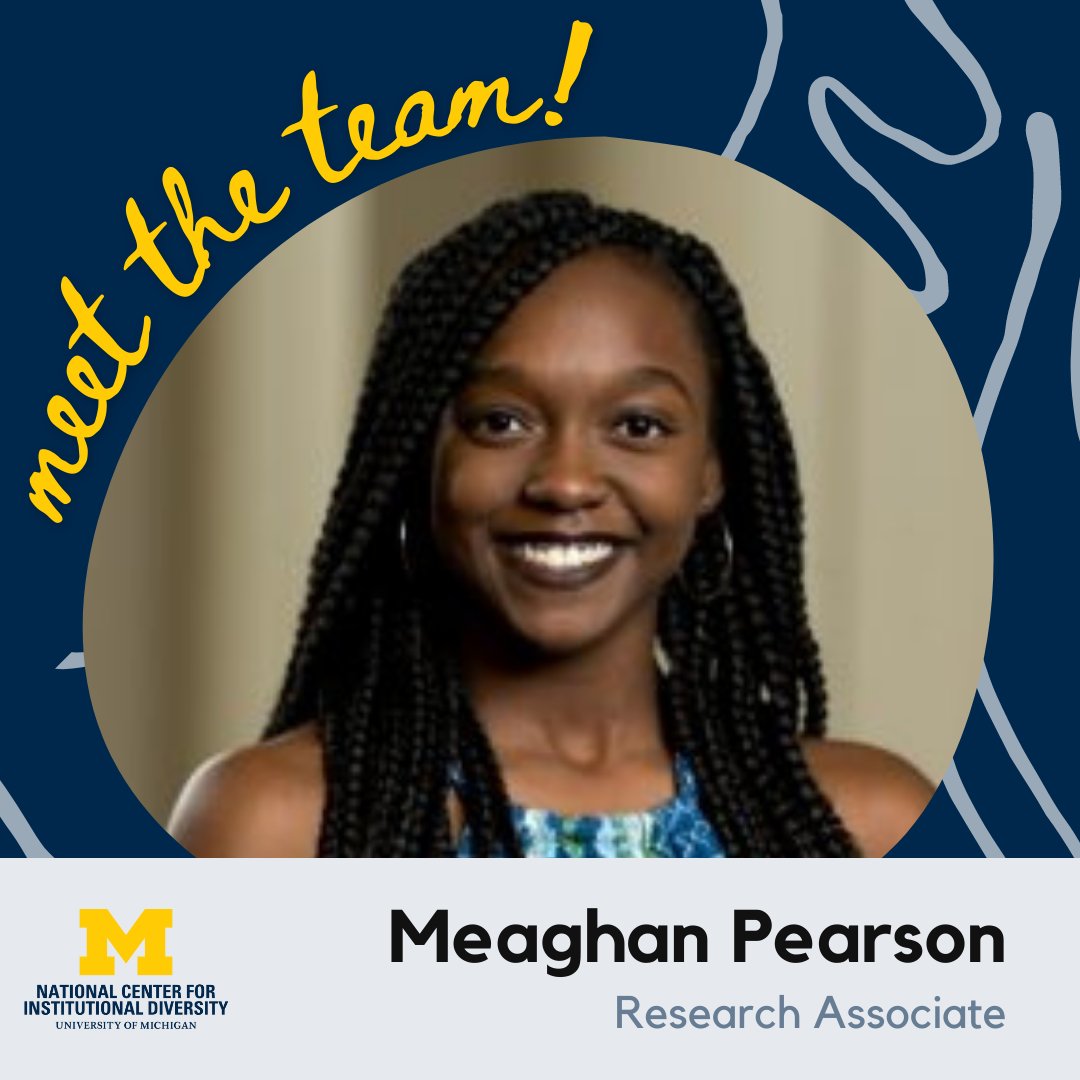 UMBowmanCenter's tweet photo. Meet our NCID students! Meaghan is a PhD candidate in the Combined Program in Education and Psychology at UM. She explores how STEM higher education spaces, organized by race and gender, affect historically excluded groups, aiming to make them more equitable and transformative. https://t.co/tuDCyY5cbz