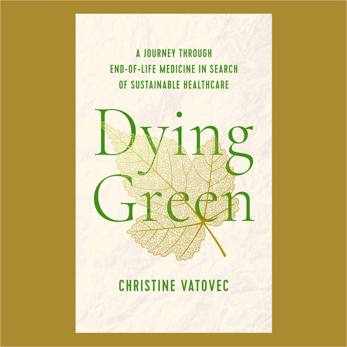 “Dying Green: A Journey through End-of-Life Medicine in Search of Sustainable Health Care”
by Christine Vatovec

rutgersuniversitypress.org/dying-green/97…

#NewBookAnnouncement #HealthCare #Environment #PublicHealth