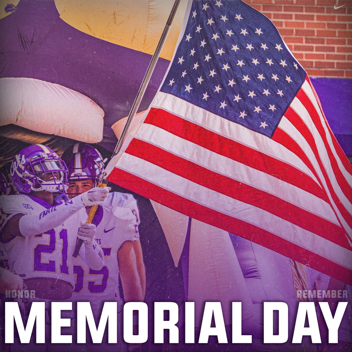CatamountsFB's tweet photo. Today, and every day, we remember and honor those heroes who made the ultimate sacrifice for our country. 🇺🇸

#LOTE https://t.co/ozvLL8KsFj