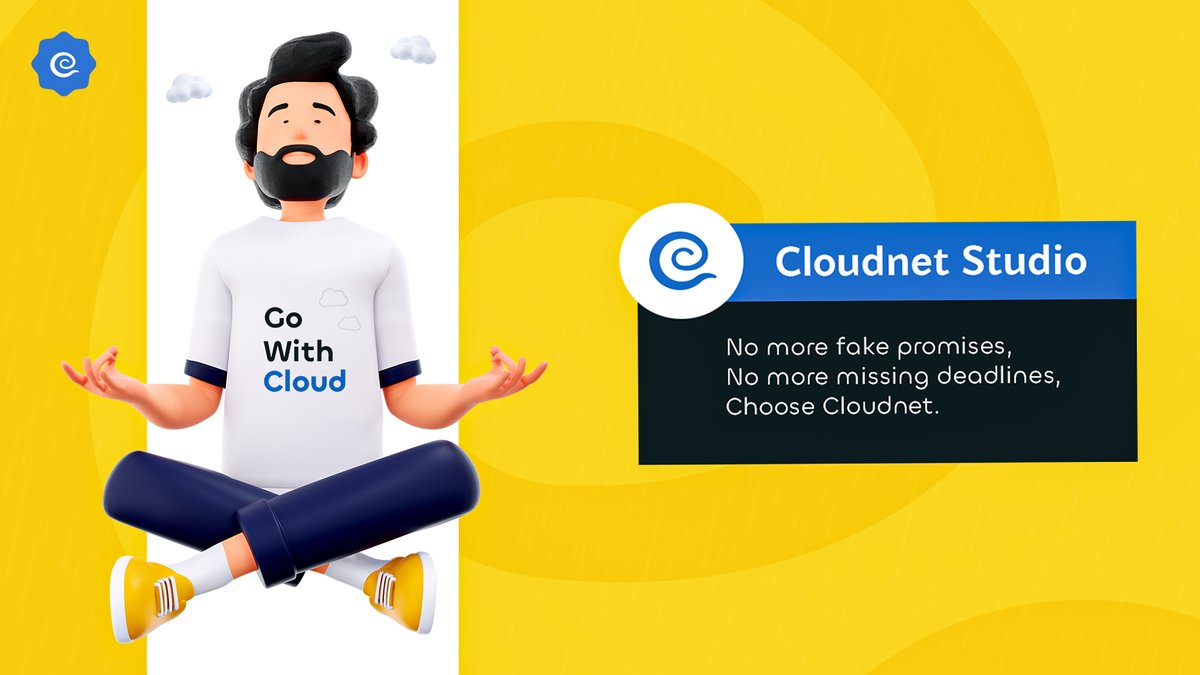 CloudNetstudio's tweet photo. Searching for video editors?

Go With Cloud 

Connect with us to get started

Full Project on behance https://t.co/9WZn4mVioS