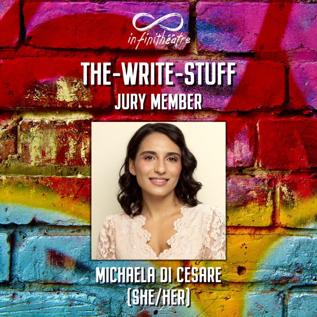 Infinitheatre's tweet photo. Introducing The-Write-Stuff Jury, which includes Michaela Di Cesare, Bevin Dooley, and Oren Safdie! We are grateful to have these creators working with our young playwrights this year. Submit to our 10-MINUTE PLAYWRITING COMPETITION! For more info, visit https://t.co/NgcpSocBup https://t.co/gfWjPr17Fs