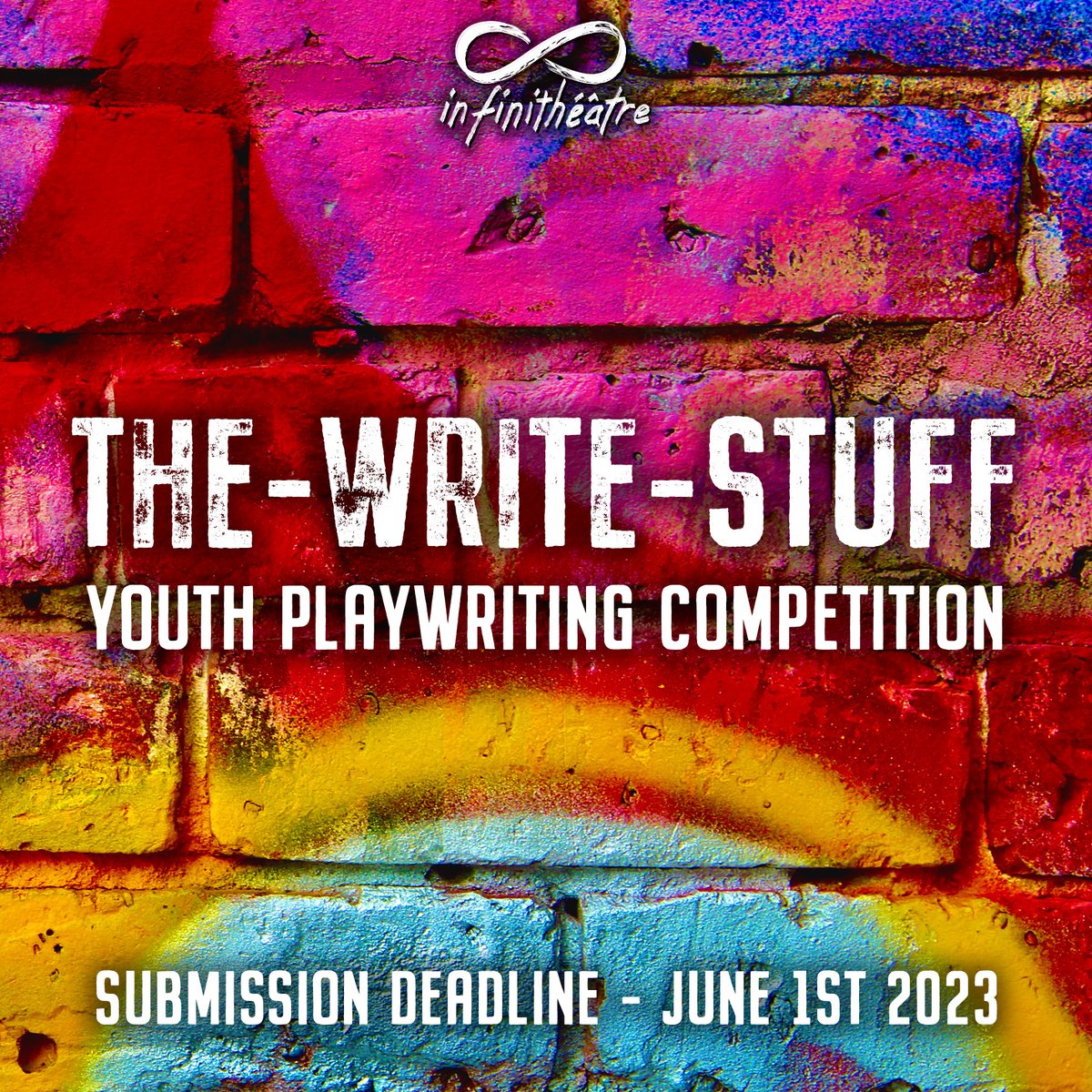 Infinitheatre's tweet photo. Introducing The-Write-Stuff Jury, which includes Michaela Di Cesare, Bevin Dooley, and Oren Safdie! We are grateful to have these creators working with our young playwrights this year. Submit to our 10-MINUTE PLAYWRITING COMPETITION! For more info, visit https://t.co/NgcpSocBup https://t.co/gfWjPr17Fs