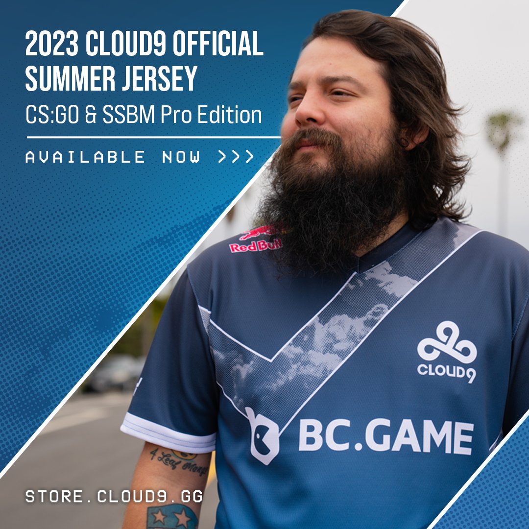 The 2023 Cloud9 CS:GO Summer Jersey is here right on time for IEM Dallas 🏖️☀️

 🇺🇸 store.cloud9.gg/collections/20…