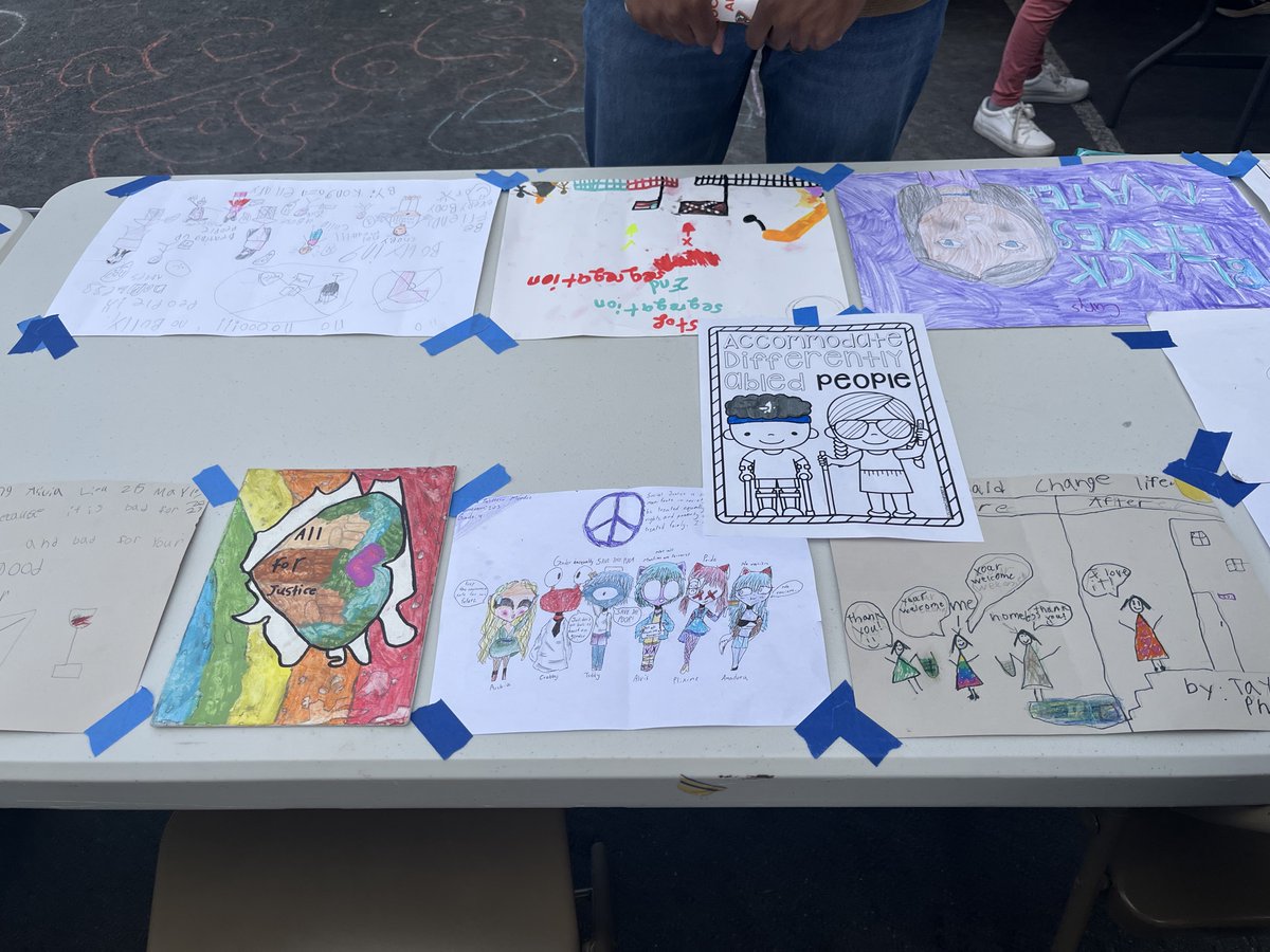 Our <a href="/AmeriCorps/">AmeriCorps</a> team at <a href="/southwarkschool/">Southwark School</a> recently hosted their third annual Social Justice Art Fair! Students and Corps members had an amazing time coloring, viewing student artworks on display, making "leaf pals" with our friends from @fleisherart, and playing games.