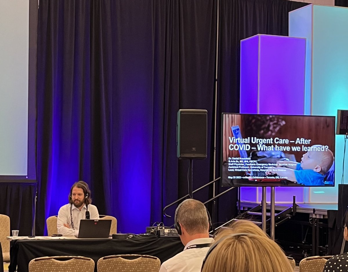 Important and exciting virtual care work being presented by <a href="/drosenfield/">Daniel Rosenfield</a>  from <a href="/SickKidsNews/">The Hospital for Sick Children (SickKids)</a> at <a href="/eHealthConf/">e-Health Conference & Tradeshow</a>