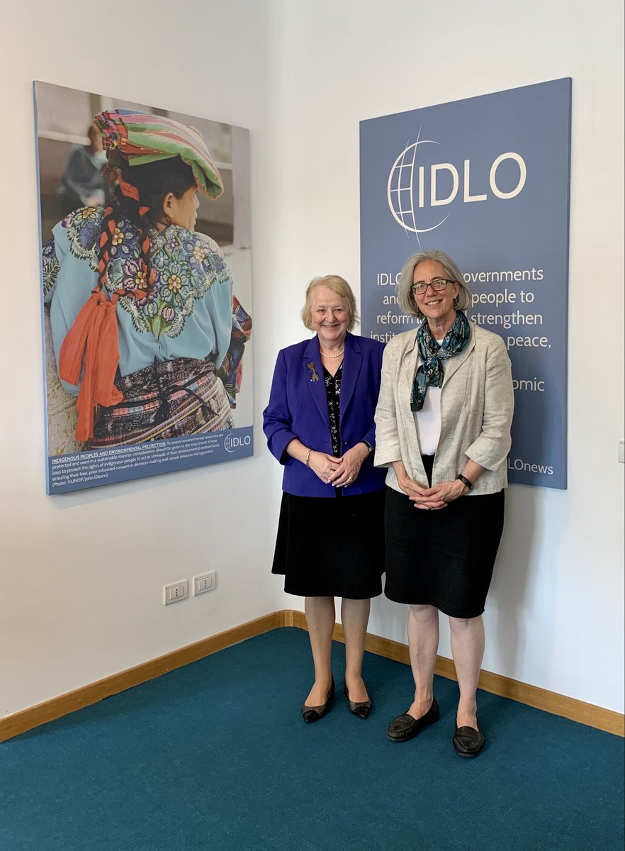 My thanks to @AndersenBetsy, Executive Director of @TheWJP, for an engaging meeting @IDLO in Rome, ahead of the #SDG16 Conference. I look forward to further strengthening our partnership with @TheWJP to realize our shared agenda to advance the #ruleoflaw.
