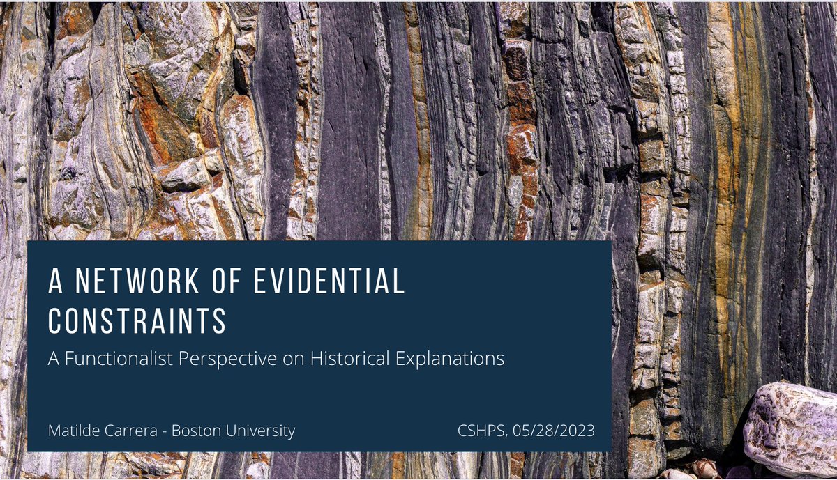 It was a pleasure to present my work in progress on how different types of information are turned into explanatory evidence at the #cshps 2023. Thanks also to @cshpsnews for the organizing a hybrid event, giving to many of us the possibility to participate!