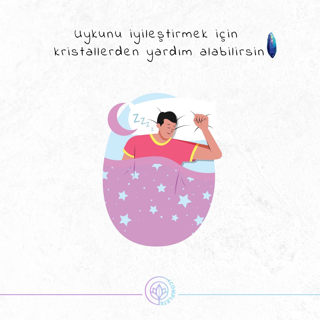 Sakinlik için Ametist, huzur için Selestit, canlandırıcı rüyalar görmek için Labradorit, enerji temizliği için Selenit, kabusları engellemek için Siyah Turmalin, gevşemek ve iç huzuru arttırmak için ise Aquamarin taşı kullanabilirsin.

#complete #verimliuyku #enerji #doğaltaşlar