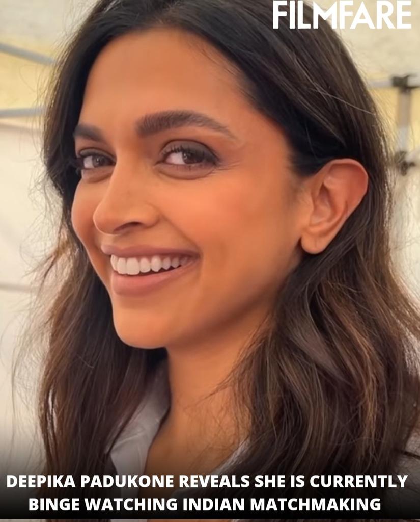 #DeepikaPadukone revealed in a recent interaction online that she's currently binge-watching #IndianMatchmaking. 💯