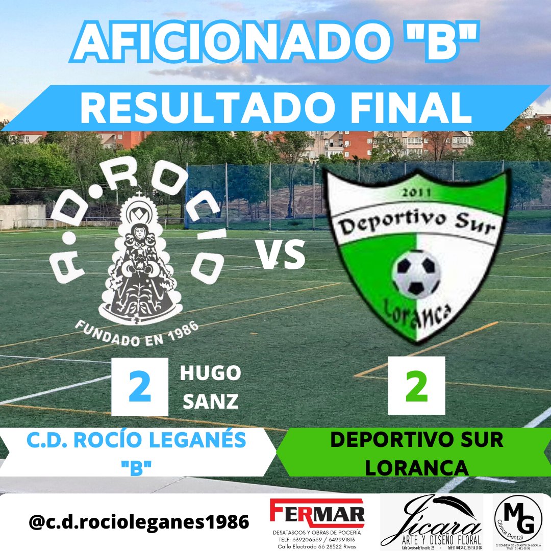 AFI"B"⚽️ Empate a dos en otro buen partido de los nuestros. Volvimos a competir de tu a tu ante un gran rival y seguimos demostrando que nos estamos acoplando a la categoría Aficionado. Bien chicos!!