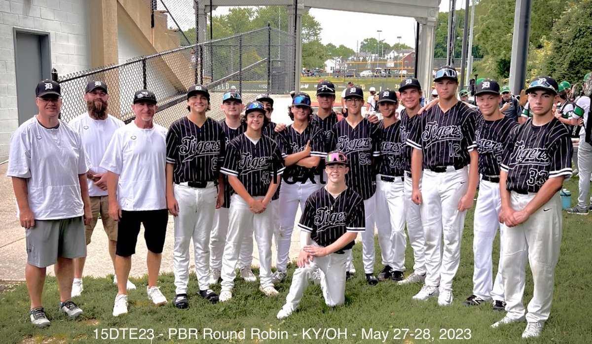 THE Randy Scott (@iphonerscott) on Twitter photo 🍀🐅⚾️ 15u DTE Baseball enjoying it’s invitation to PBR Round Robin (KY/OH) on first weekend of top-tier summer showcase events. Props to <a href="/Cincy_Flames/">Cincy Flames</a> & @PBROhioScout —two organizations providing well-run opportunities for players to reach lofty goals. <a href="/PrepBaseballOH/">Prep Baseball Ohio</a> 🍀🐅⚾️ 15u DTE Baseball enjoying it’s invitation to PBR Round Robin (KY/OH) on first weekend of top-tier summer showcase events. Props to <a href="/Cincy_Flames/">Cincy Flames</a> & @PBROhioScout —two organizations providing well-run opportunities for players to reach lofty goals. <a href="/PrepBaseballOH/">Prep Baseball Ohio</a>