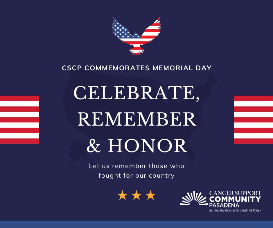 'Those who have long enjoyed such privileges as we enjoy forget in time that men have died to win them.' - Franklin D. Roosevelt Cancer Support Community will be closed today as we memorialize the brave men and women who have made the ultimate sacrifice.