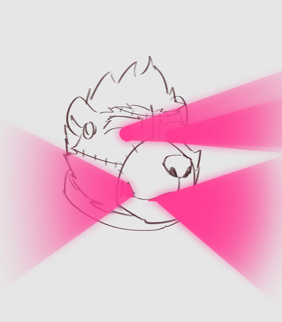 🐻⚡️: ว้าววว!...อยู่ดีๆ...ก็เห็นแต่...สีชมพู...เต็มไปหมด...อ๊ากกกกกกกก!!!